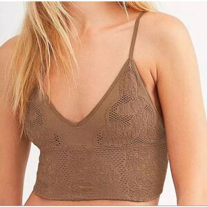 Free People Candy Seamless Bra Sand Size XS/S‎ NWT